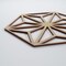 Ekena Millwork Medium Hampton Decorative Fretwork Wood Wall Panels, Hickory, 15 3/8"W x 17 3/4"H x 3/8"T WALW16X16X0375HMPHI - alternate 2